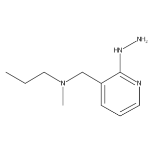 3-Pyridinemethanamine, 2-hydrazinyl-N-methyl-N-propyl-结构式