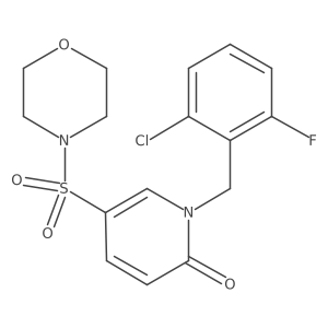 1-(2-chloro-6-fluorobenzyl)-5-(morpholinosulfonyl)pyridin-2(1H)-one Structure