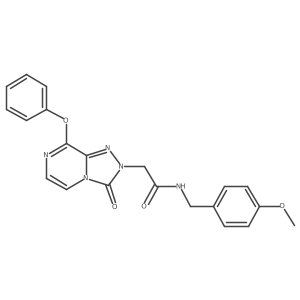 N-(4-methoxybenzyl)-2-(3-oxo-8-phenoxy-[1,2,4]triazolo[4,3-a]pyrazin-2(3H)-yl)acetamide Structure
