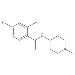 4-bromo-2-hydroxy-N-(1-methylpiperidin-4-yl)benzamide结构式