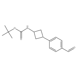 [1-(4-Formyl-phenyl)-azetidin-3-yl]-carbamic acid结构式