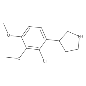 3-(2-Chloro-3,4-dimethoxyphenyl)pyrrolidine Structure