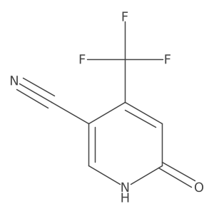 6-Hydroxy-4-(trifluoromethyl)nicotinonitrile结构式