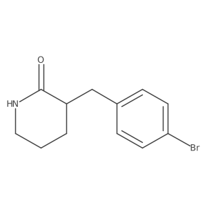 3-[(4-Bromophenyl)methyl]piperidin-2-one Structure