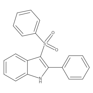 2-Phenyl-3-(phenylsulfonyl)-1H-indole结构式