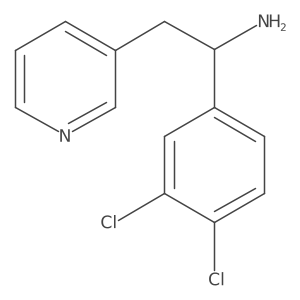 1-(3,4-Dichlorophenyl)-2-(pyridin-3-yl)ethan-1-amine Structure