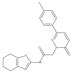 2-(3-(4-fluorophenyl)-6-oxopyridazin-1(6H)-yl)-N-(4,5,6,7-tetrahydrobenzo[d]thiazol-2-yl)acetamide Structure
