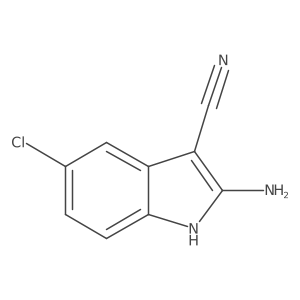 2-amino-5-chloro-1H-indole-3-carbonitrile Structure