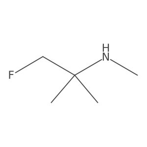 (1-Fluoro-2-methylpropan-2-yl)(methyl)amine结构式