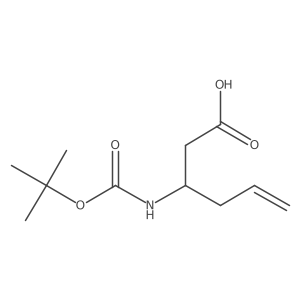 3-{[(Tert-butoxy)carbonyl]amino}hex-5-enoic acid Structure