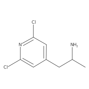 (2S)-1-(2,6-dichloropyridin-4-yl)propan-2-amine结构式