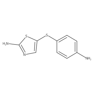 2-Amino-5-(4-aminophenylthio)thiazole结构式