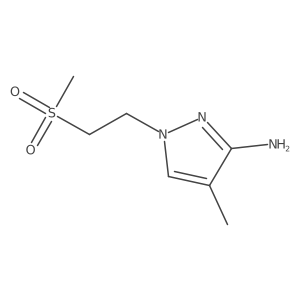 1-(2-methanesulfonylethyl)-4-methyl-1H-pyrazol-3-amine Structure