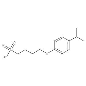 4-[4-(Propan-2-yl)phenoxy]butane-1-sulfonyl chloride Structure