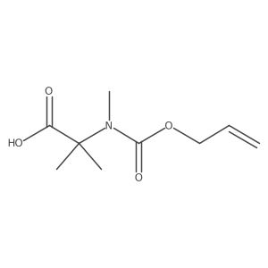 2-Methyl-2-{methyl[(prop-2-en-1-yloxy)carbonyl]amino}propanoic acid Structure
