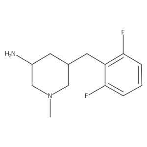 5-(2,6-Difluorobenzyl)-1-methylpiperidin-3-amine Structure