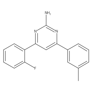 4-(2-Fluorophenyl)-6-(3-methylphenyl)pyrimidin-2-amine结构式