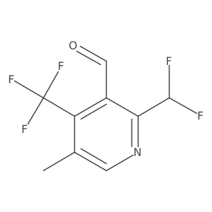 2-(Difluoromethyl)-5-methyl-4-(trifluoromethyl)pyridine-3-carboxaldehyde Structure