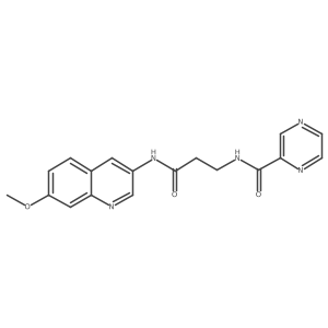 N-{3-[(7-methoxyquinolin-3-yl)amino]-3-oxopropyl}pyrazine-2-carboxamide Structure