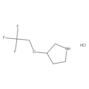 (S)-3-(2,2,2-Trifluoroethoxy)pyrrolidine hydrochloride结构式