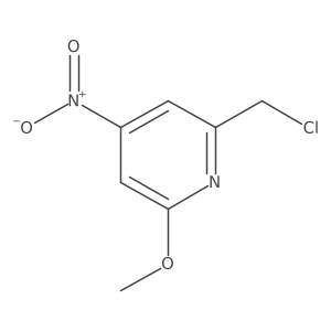 2-(Chloromethyl)-6-methoxy-4-nitropyridine结构式