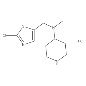 N-((2-chlorothiazol-5-yl)methyl)-N-methylpiperidin-4-amine hydrochloride结构式