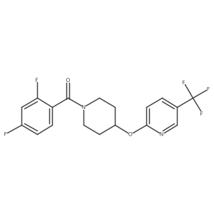 (2,4-Difluorophenyl)(4-((5-(trifluoromethyl)pyridin-2-yl)oxy)piperidin-1-yl)methanone结构式