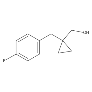 {1-[(4-Fluorophenyl)methyl]cyclopropyl}methanol结构式