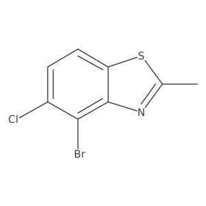 4-Bromo-5-chloro-2-methylbenzo[d]thiazole Structure