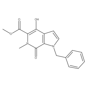 methyl 1-benzyl-4-hydroxy-6-methyl-7-oxo-6,7-dihydro-1H-pyrrolo[2,3-c]pyridine-5-carboxylate Structure