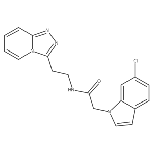 2-(6-chloro-1H-indol-1-yl)-N-[2-([1,2,4]triazolo[4,3-a]pyridin-3-yl)ethyl]acetamide Structure
