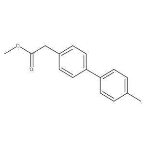 Methyl 2-[4-(4-methylphenyl)phenyl]acetate结构式