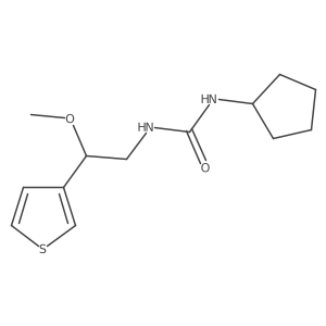 1-Cyclopentyl-3-(2-methoxy-2-(thiophen-3-yl)ethyl)urea Structure