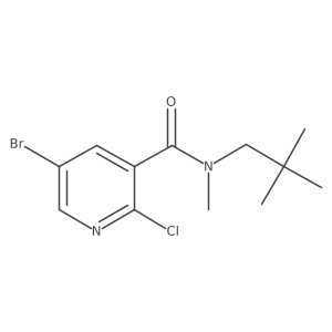 5-bromo-2-chloro-N-(2,2-dimethylpropyl)-N-methylpyridine-3-carboxamide Structure
