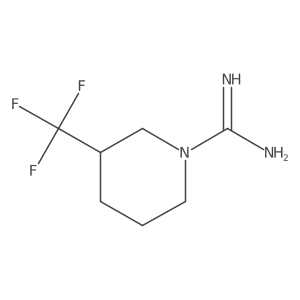 3-(Trifluoromethyl)piperidine-1-carboximidamide结构式