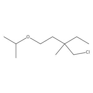 3-(Chloromethyl)-3-methyl-1-(propan-2-yloxy)pentane结构式