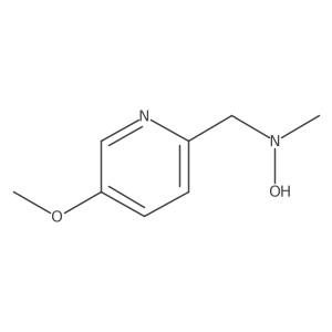 N-[(5-methoxypyridin-2-yl)methyl]-N-methylhydroxylamine结构式