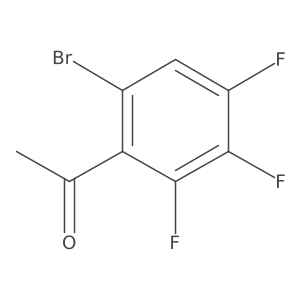 1-(6-Bromo-2,3,4-trifluorophenyl)ethanone结构式