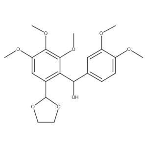 (3,4-Dimethoxyphenyl)-[6-(1,3-dioxolan-2-yl)-2,3,4-trimethoxyphenyl]methanol Structure