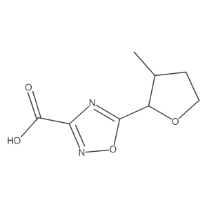 5-(3-Methyloxolan-2-yl)-1,2,4-oxadiazole-3-carboxylic acid Structure