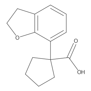 1-(2,3-Dihydrobenzofuran-7-yl)cyclopentane-1-carboxylic acid Structure