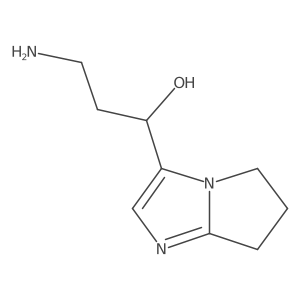 3-amino-1-{5H,6H,7H-pyrrolo[1,2-a]imidazol-3-yl}propan-1-ol Structure