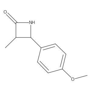 4-(4-Methoxyphenyl)-3-methylazetidin-2-one结构式