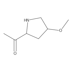 1-(4-Methoxypyrrolidin-2-yl)ethan-1-one Structure