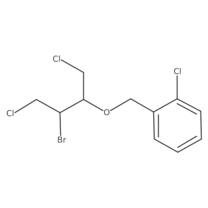 1-{[(3-Bromo-1,4-dichlorobutan-2-yl)oxy]methyl}-2-chlorobenzene Structure