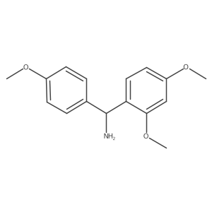 (2,4-Dimethoxyphenyl)(4-methoxyphenyl)methanamine结构式