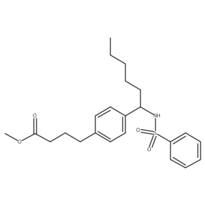 Methyl 4-[1-[(phenylsulfonyl)amino]hexyl]benzenebutanoate Structure