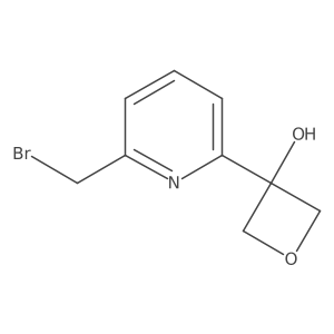 3-(6-(Bromomethyl)pyridin-2-yl)oxetan-3-ol Structure
