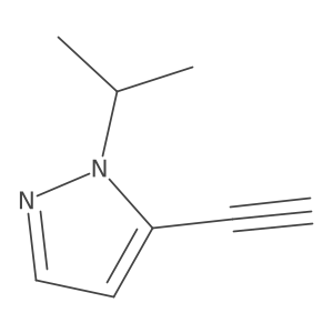 5-ethynyl-1-(propan-2-yl)-1H-pyrazole结构式