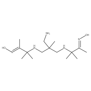 2-Butanone, 3,3a(2)-[[2-(aminomethyl)-2-methyl-1,3-propanediyl]diimino]bis[3-methyl-, dioxime结构式